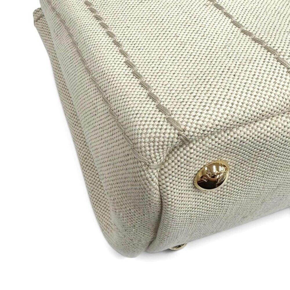 Prada Jardinire Linen Blend Handbag - Picture 9 of 10